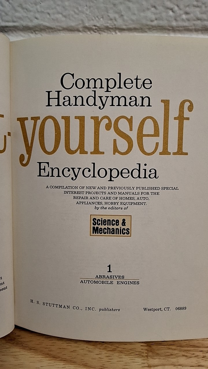 Science & Mechanics Complete Handyman Encyclopedia Book 1