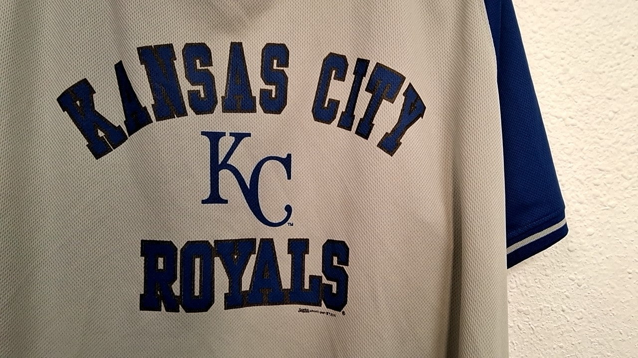 Kansas Royals Jersey 2XL Beige and Blue