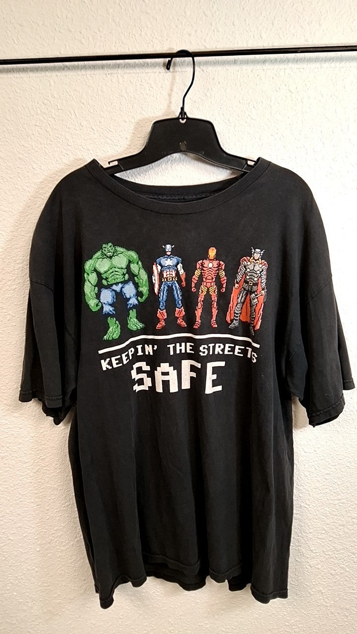 Avengers T-Shirt XL Black