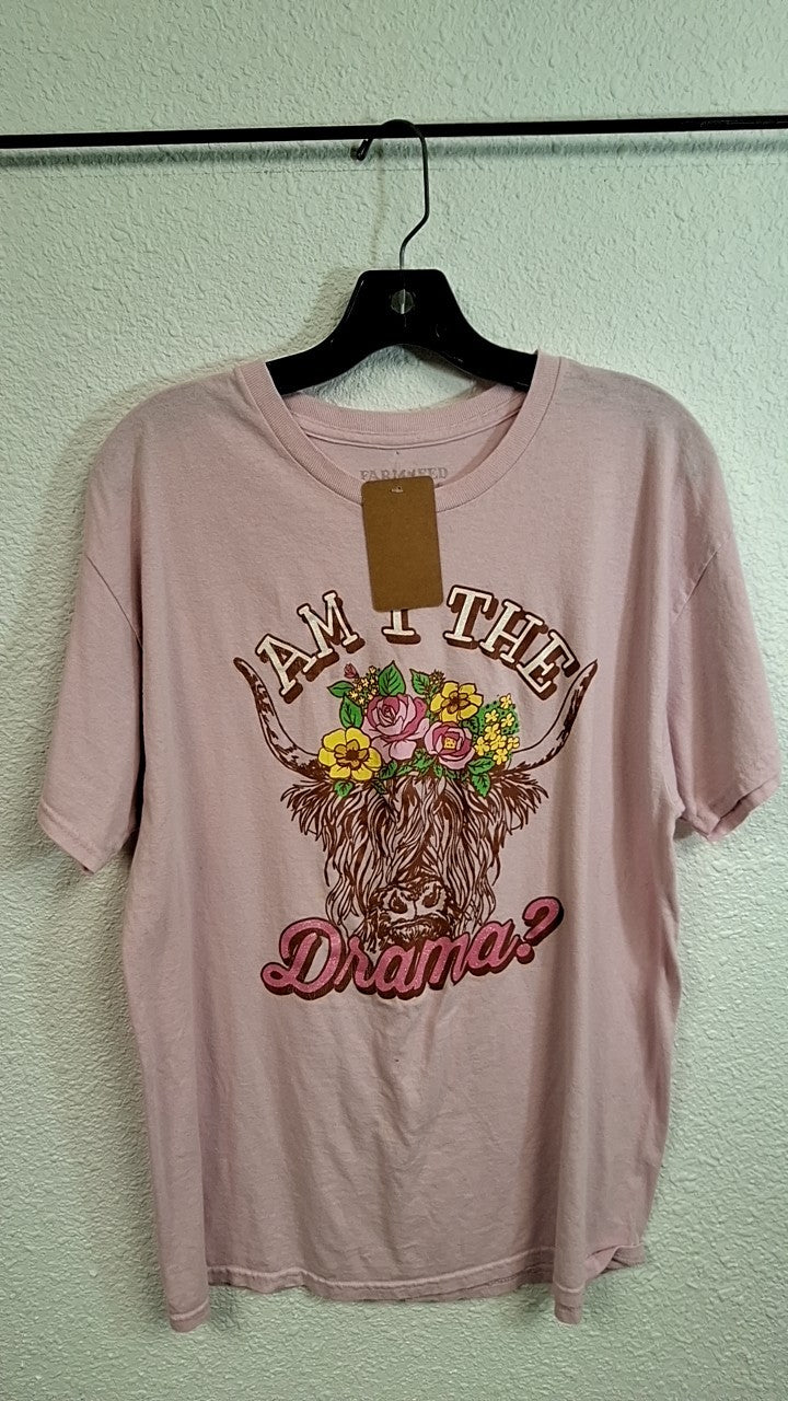 FARM FED T-Shirt XL Pink