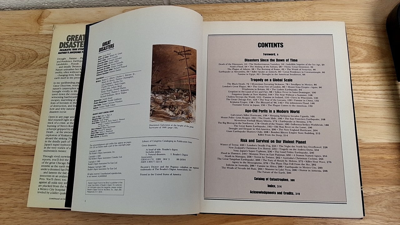 Reader's Digest Great Disasters 1989