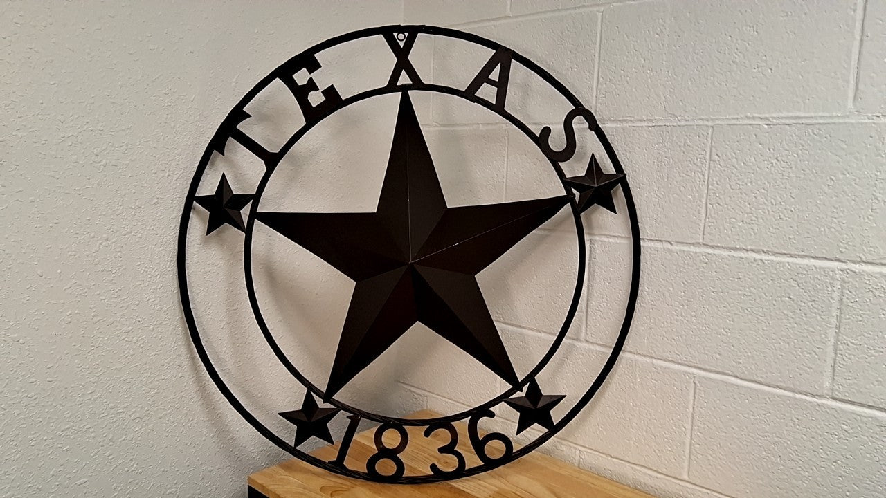 Texas 1863 Wall Decor 36"