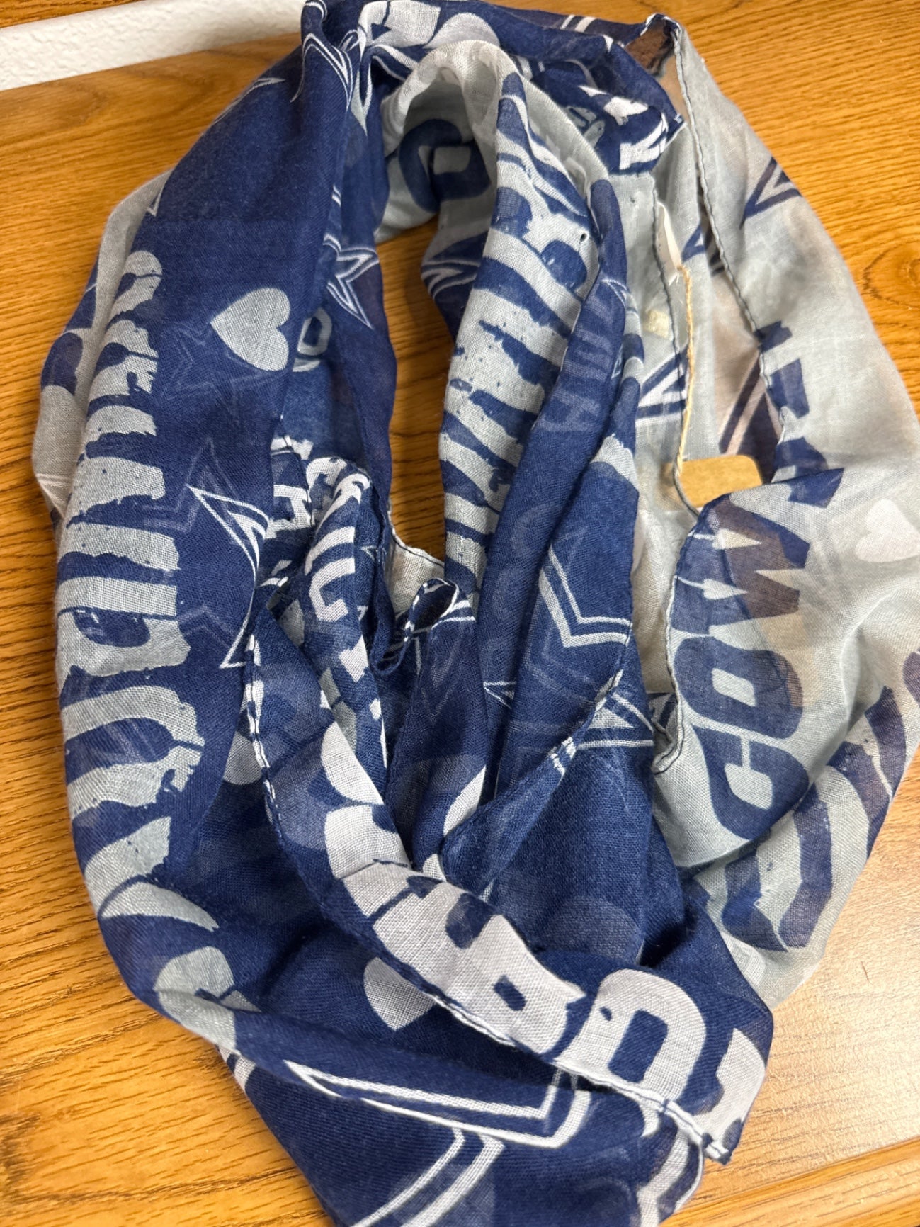 Dallas Cowboys Scarf Blue and Gray