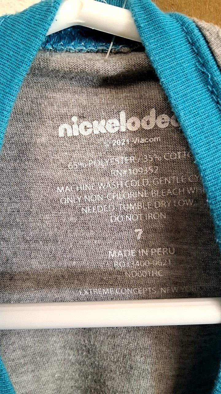 Nickelodeon T-Shirt 7 Gray and Blue