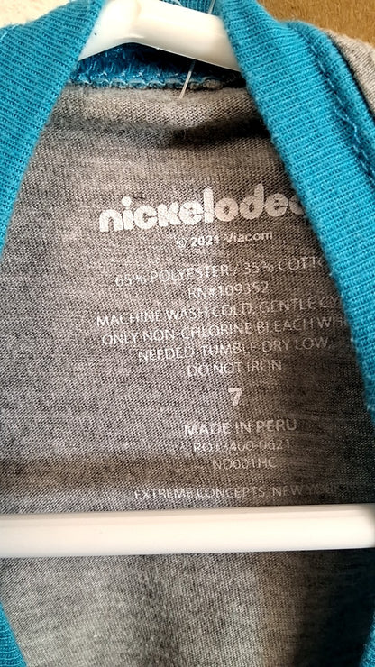 Nickelodeon T-Shirt 7 Gray and Blue