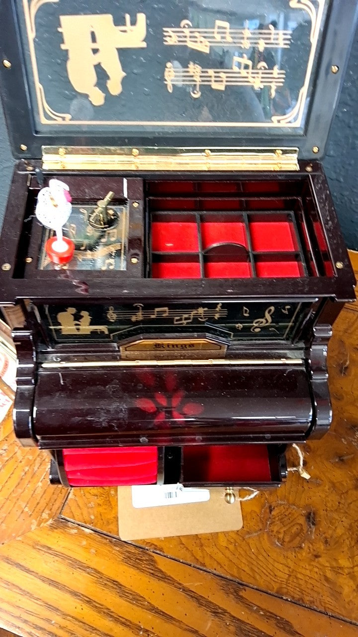 Kings Upright Piano Music Jewelry Box