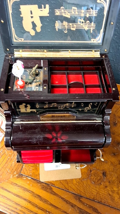 Kings Upright Piano Music Jewelry Box