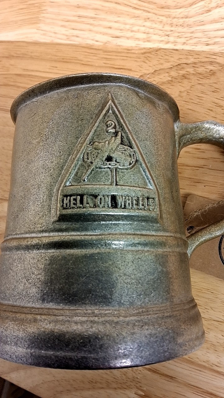 Hell on Wheels Pewter Mug