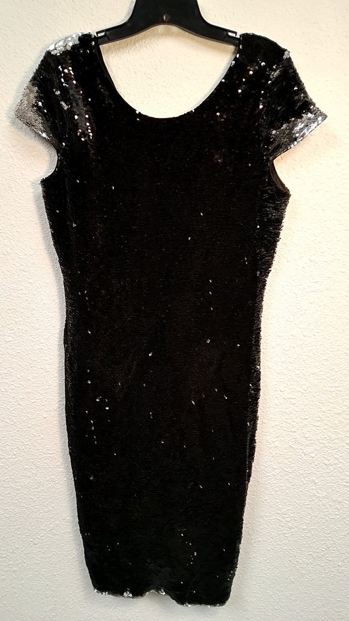 Renn Dress XL Black with silver sequins