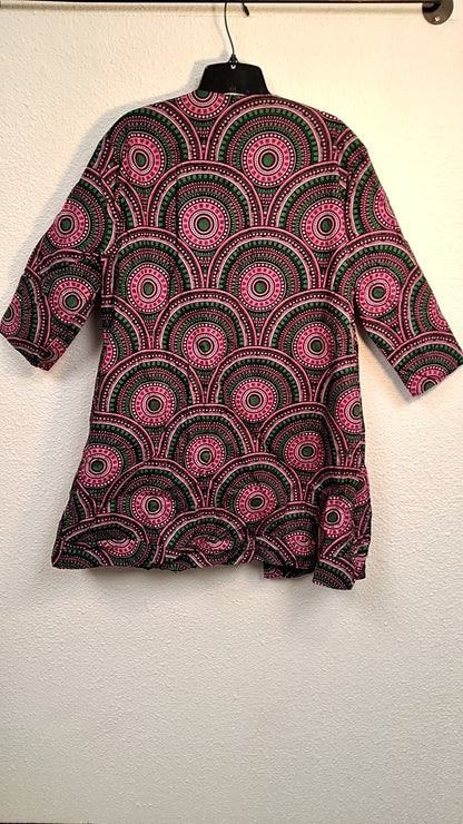 Ivy Storehouse AKA Kimono M Multicolor (predominantly black, pink, and green)