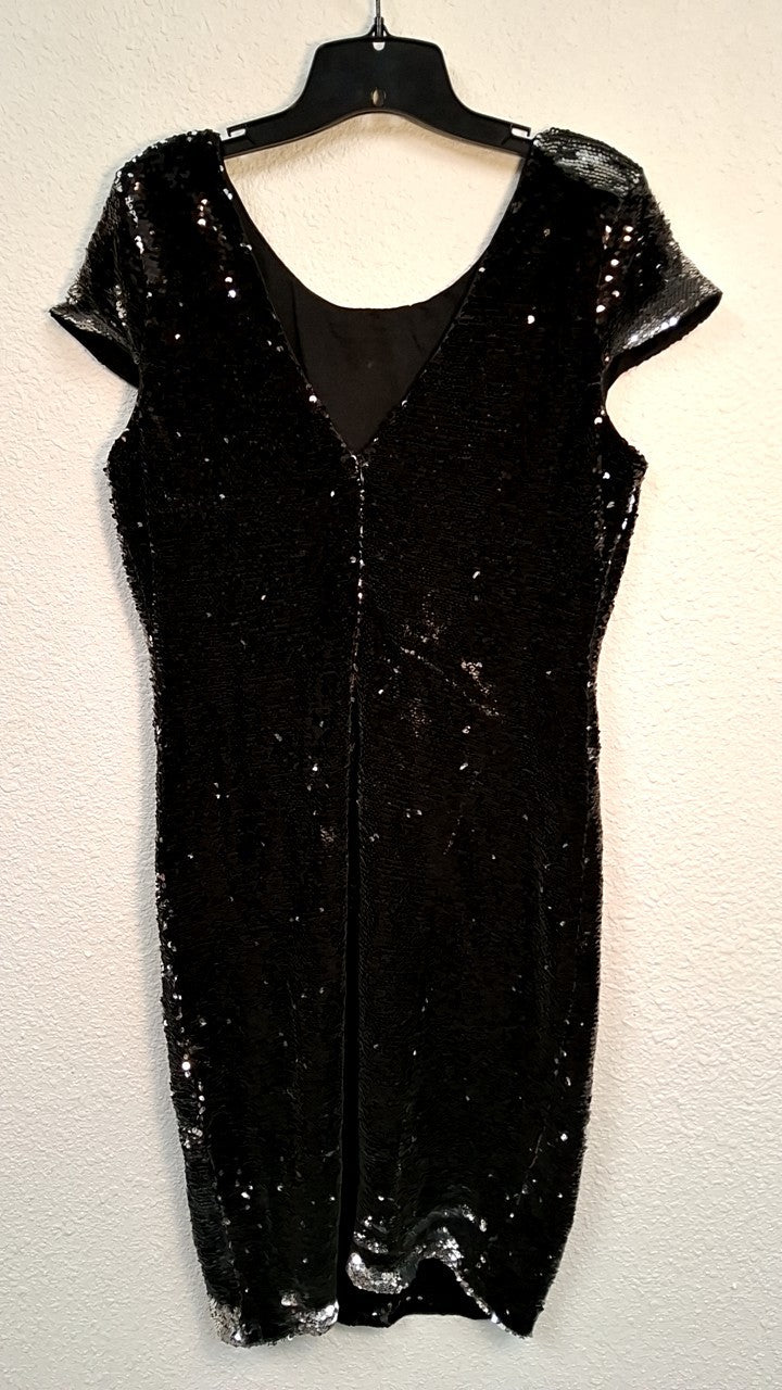 Renn Dress XL Black with silver sequins