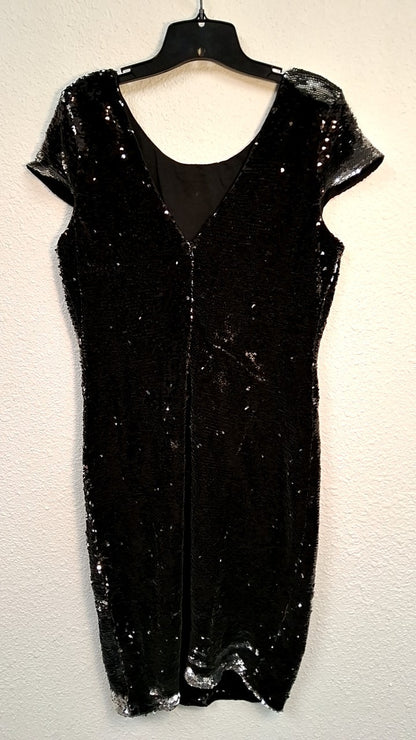 Renn Dress XL Black with silver sequins