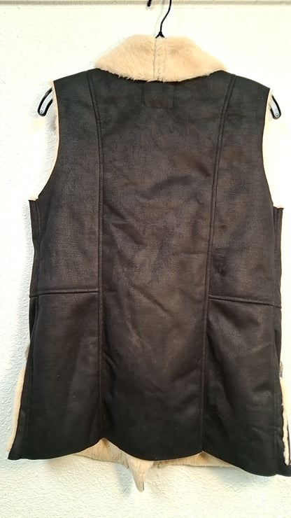 Zara Vest M Black and cream