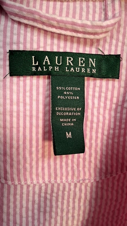 Lauren Ralph Lauren Robe M Pink and White