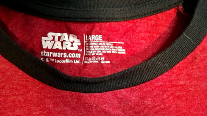 Star Wars T-Shirt L Red and Black