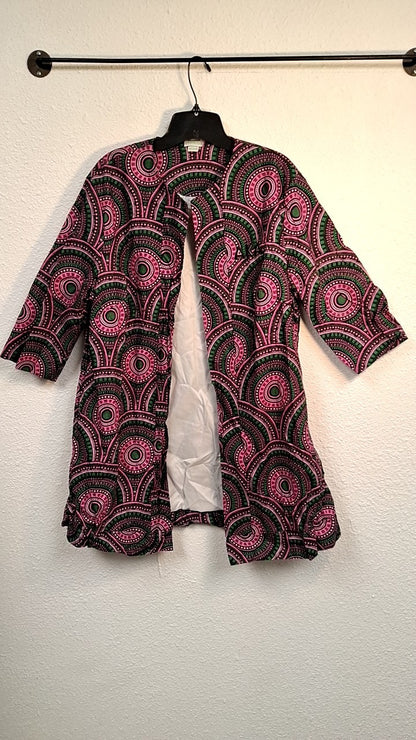 Ivy Storehouse AKA Kimono M Multicolor (predominantly black, pink, and green)