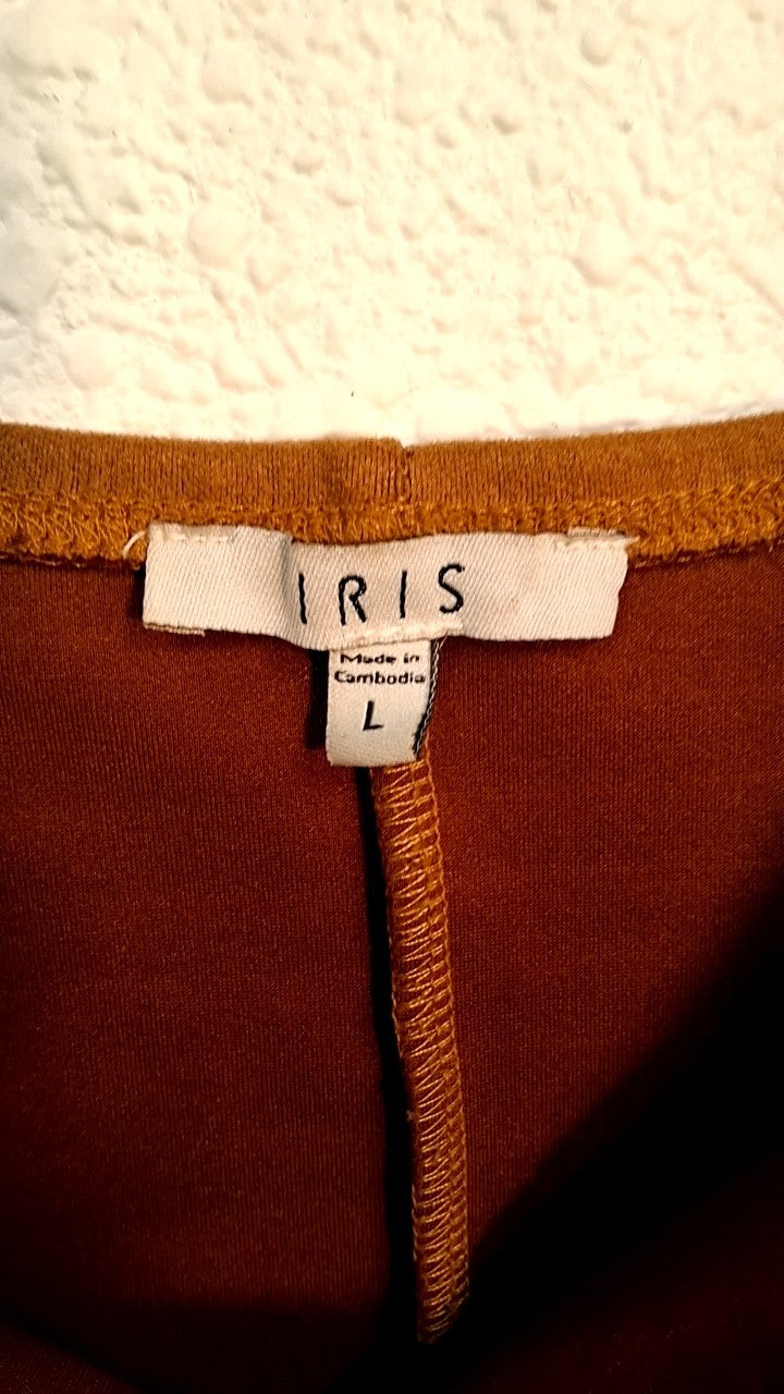Iris Dress L Brown