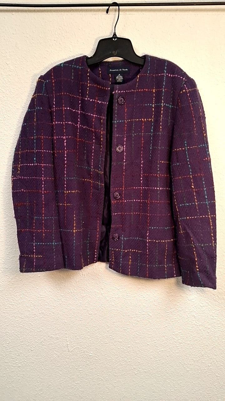 Preston & York Jacket 14 Purple