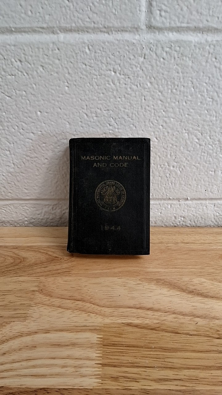 1944 Masonic Manual and Code