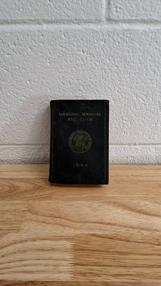 1944 Masonic Manual and Code