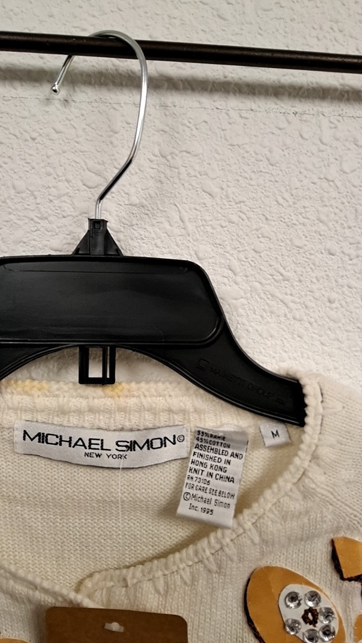 Vintage Michael Simon Rotary Phone Sweater