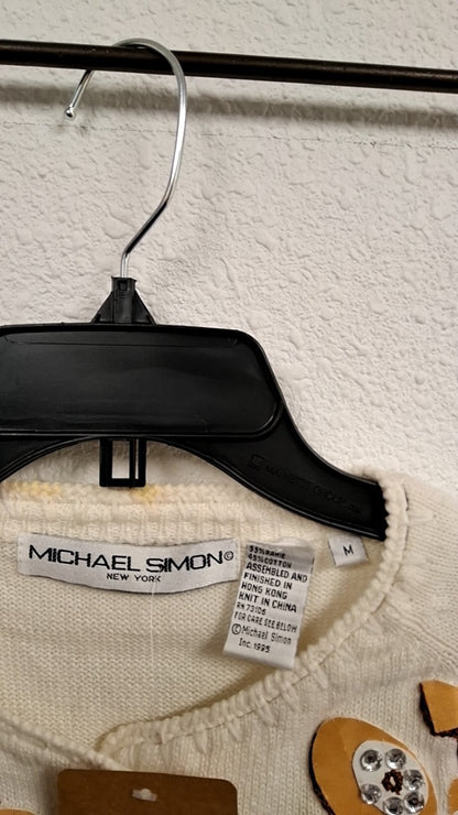 Vintage Michael Simon Rotary Phone Sweater