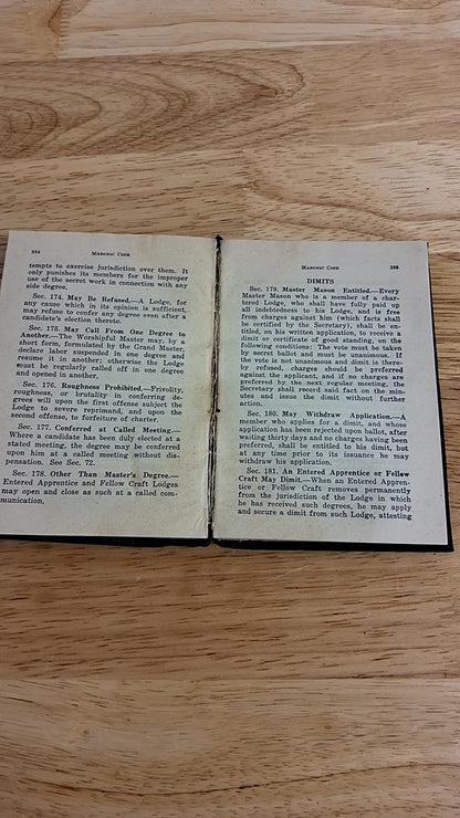 1944 Masonic Manual and Code