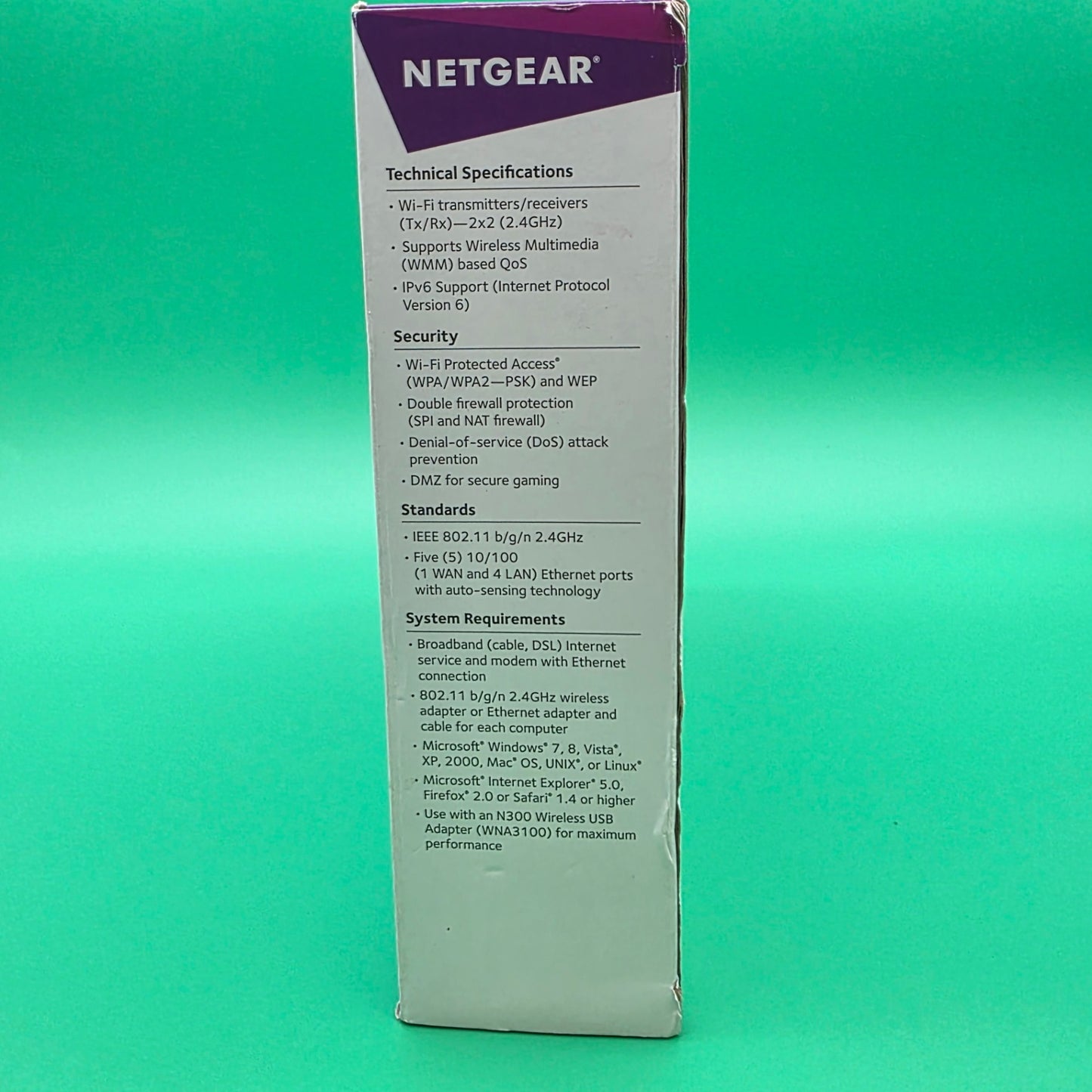 NETGEAR N300 WiFi Router WNR2000v5