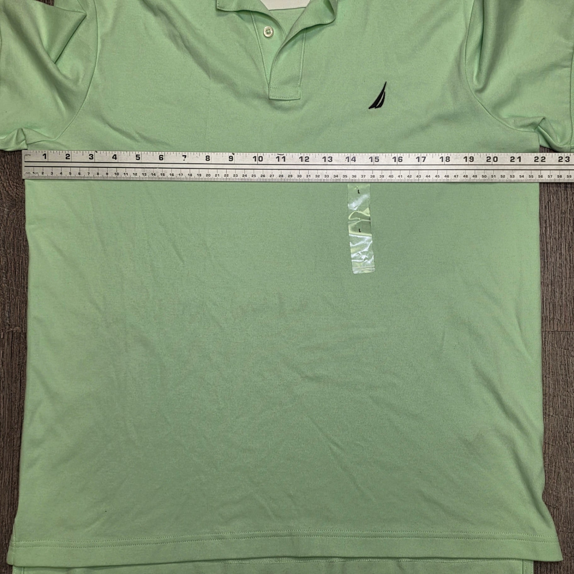 Nautica Light Green Polo  L