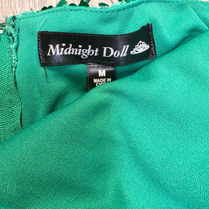 Midnight Doll Green Sequin Dress M