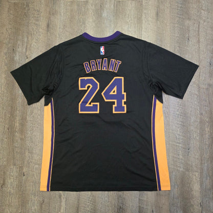 Kobe Bryant Hollywood Nights Lakers Adidas black sleeve Jersey Medium mamba NWOT