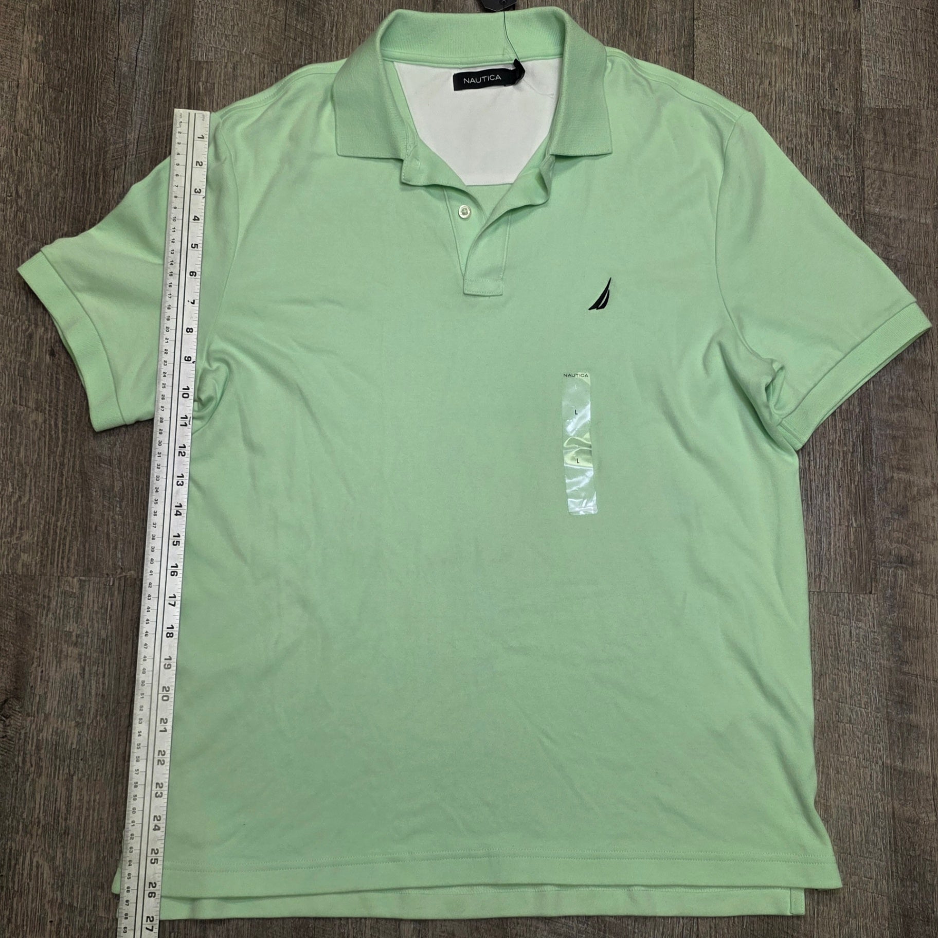 Nautica Light Green Polo  L