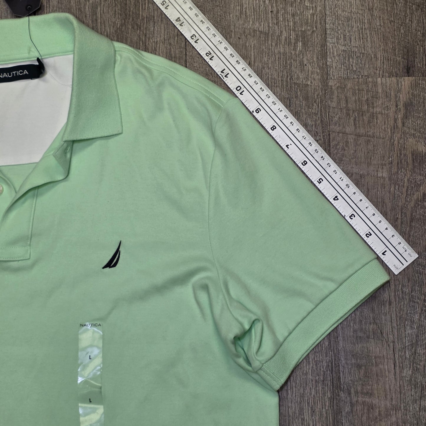 Nautica Light Green Polo  L
