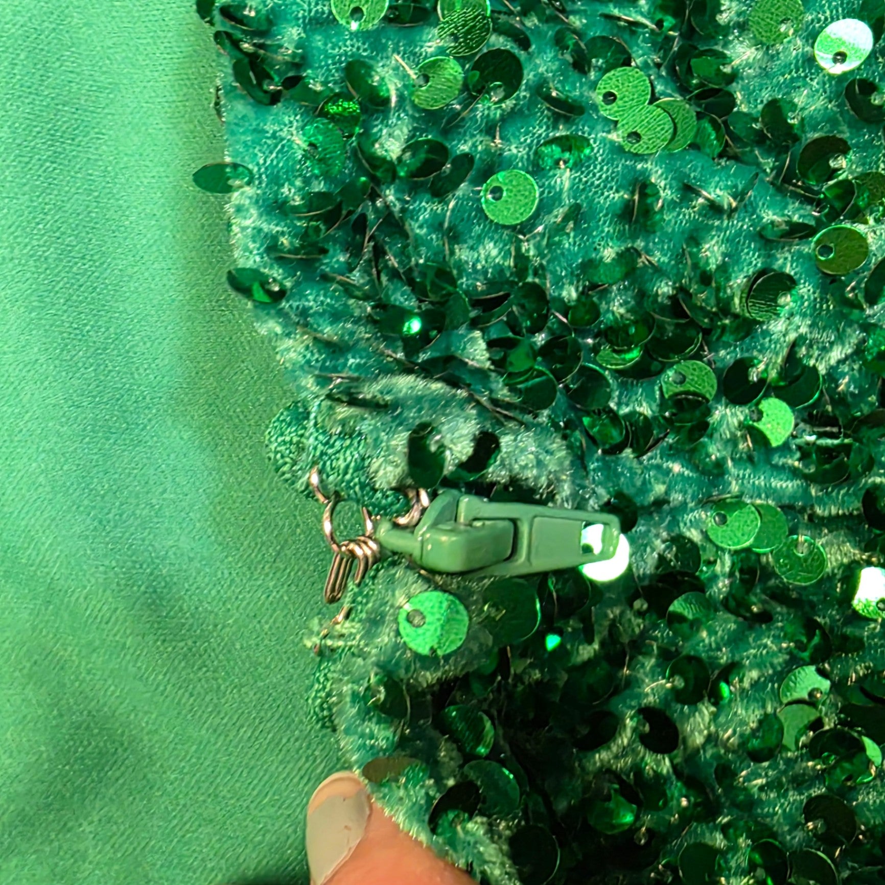 Midnight Doll Green Sequin Dress M