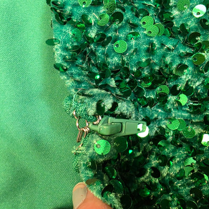 Midnight Doll Green Sequin Dress M
