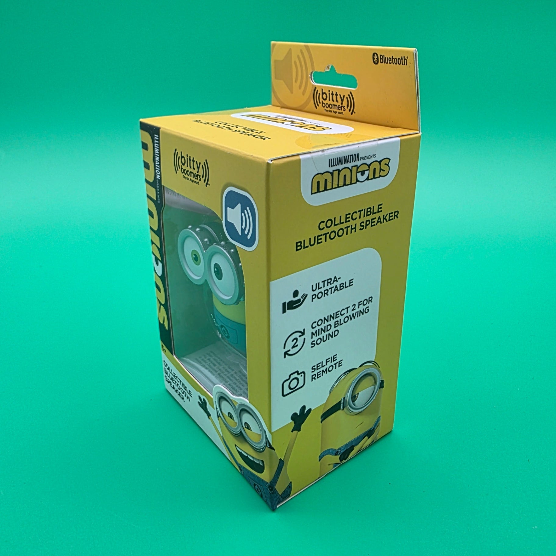 Genuine NEW Bitty Boomers Minions Collectible BlueTooth Speaker