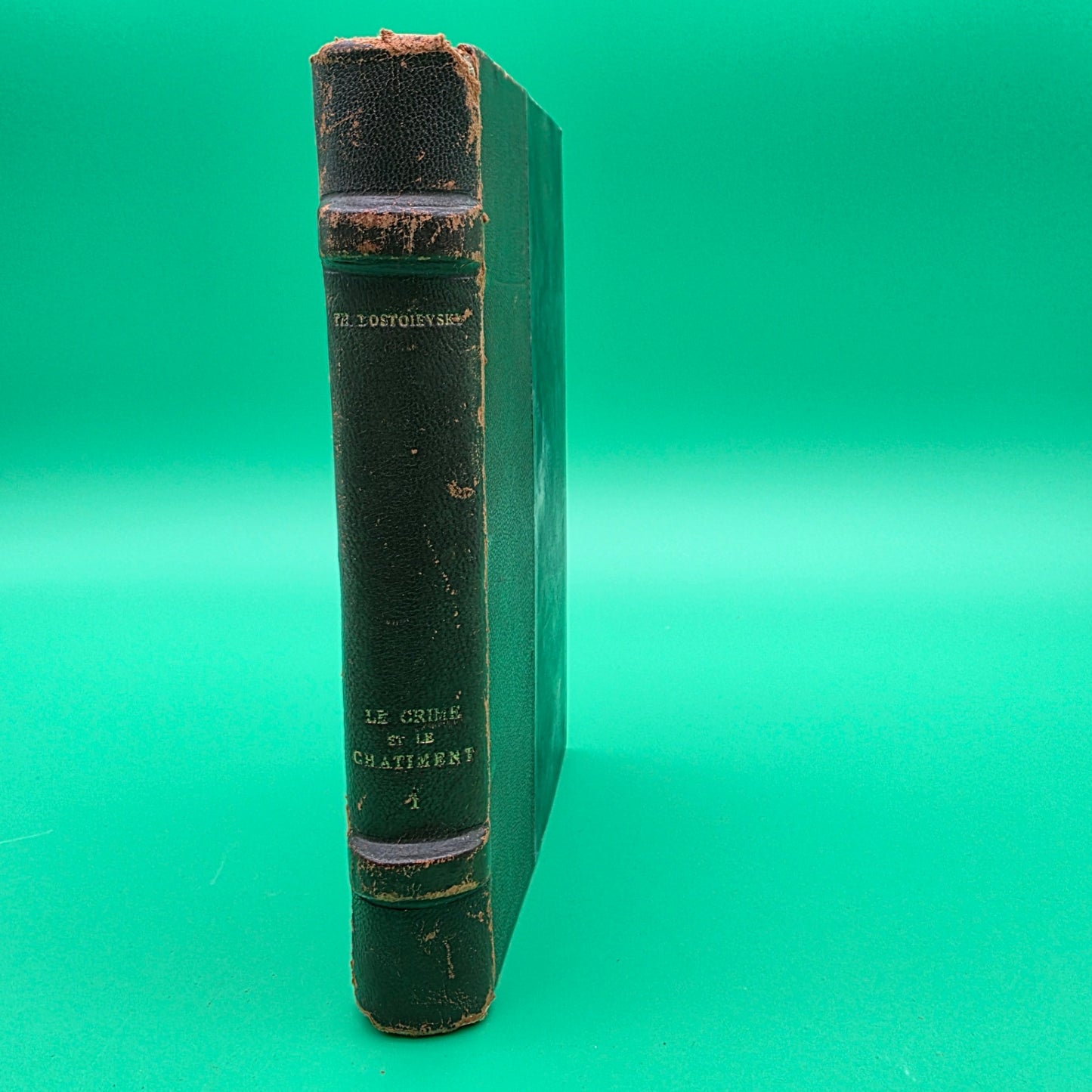 1884 first French edition of Le Crime et le Châtiment (Crime and Punishment) by Fyodor Dostoevsky