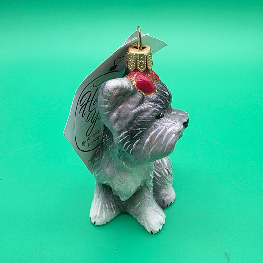 Vintage Christopher Radko glass ornament Yorkshire Terrier