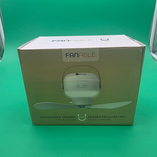 Uspeaker Fanable Rechargeable Personal Fan with light