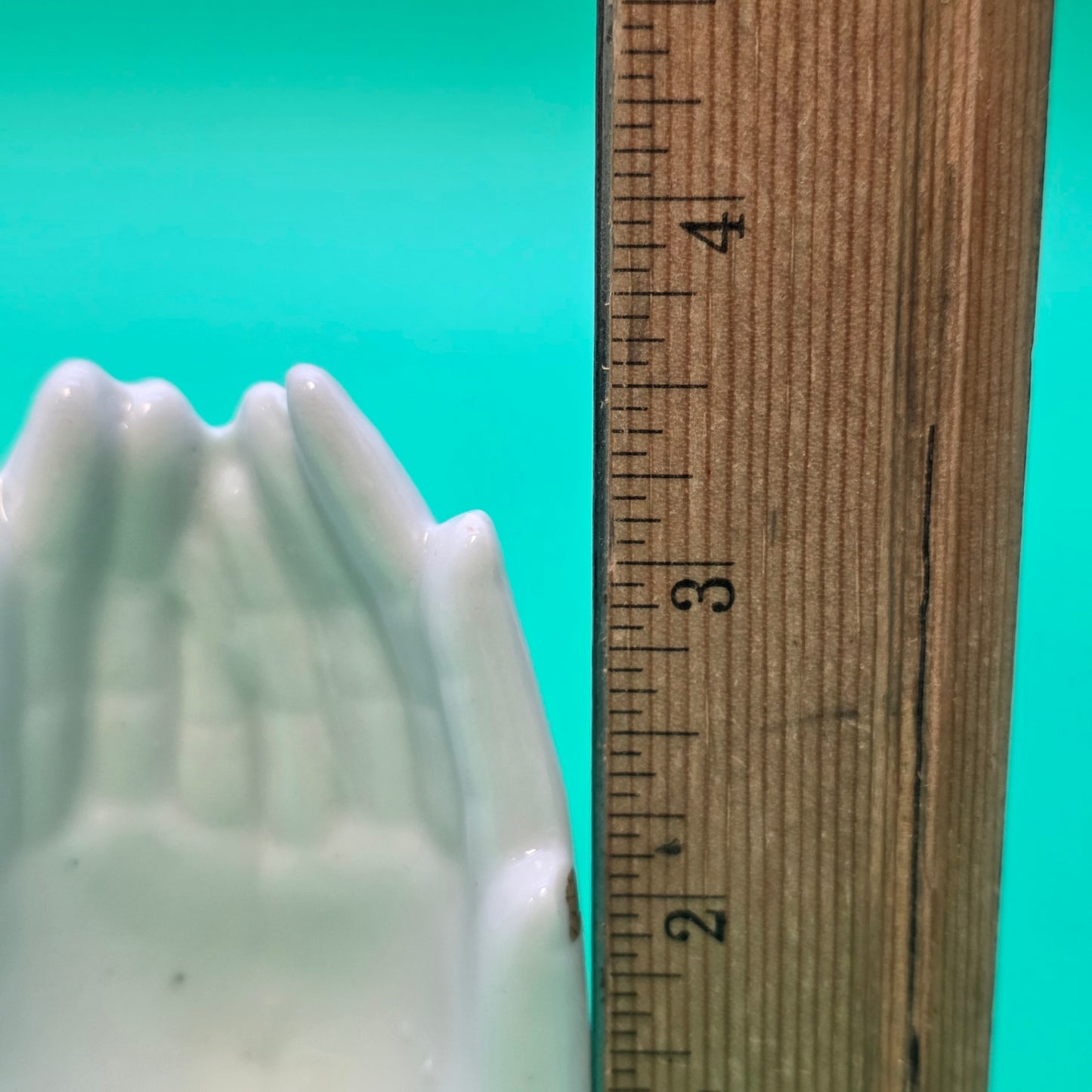 Vintage Victorian hands porcelain white ashtray dish made in Japan