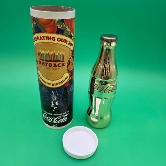 Commemorative Coca-Cola bottle celebrating the 20th anniversary Outback Steakhouse