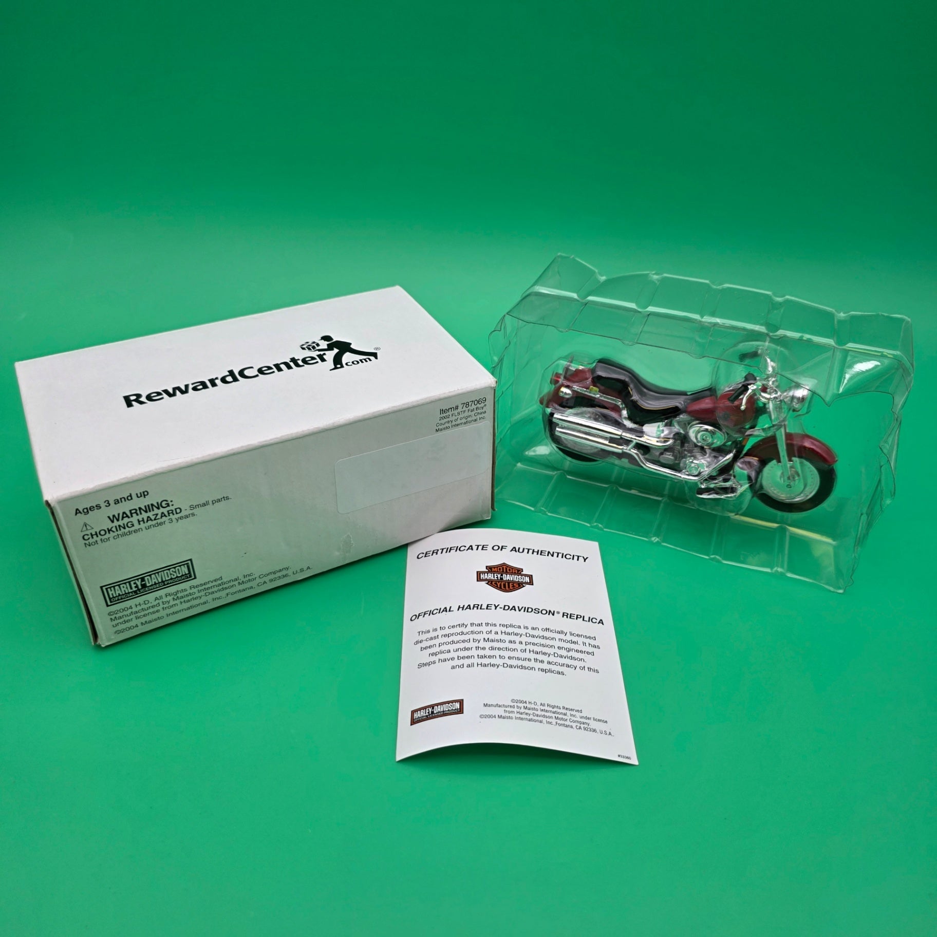 Maisto Harley-Davidson 2002 FLSTF Fat Boy