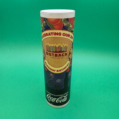 Commemorative Coca-Cola bottle celebrating the 20th anniversary Outback Steakhouse