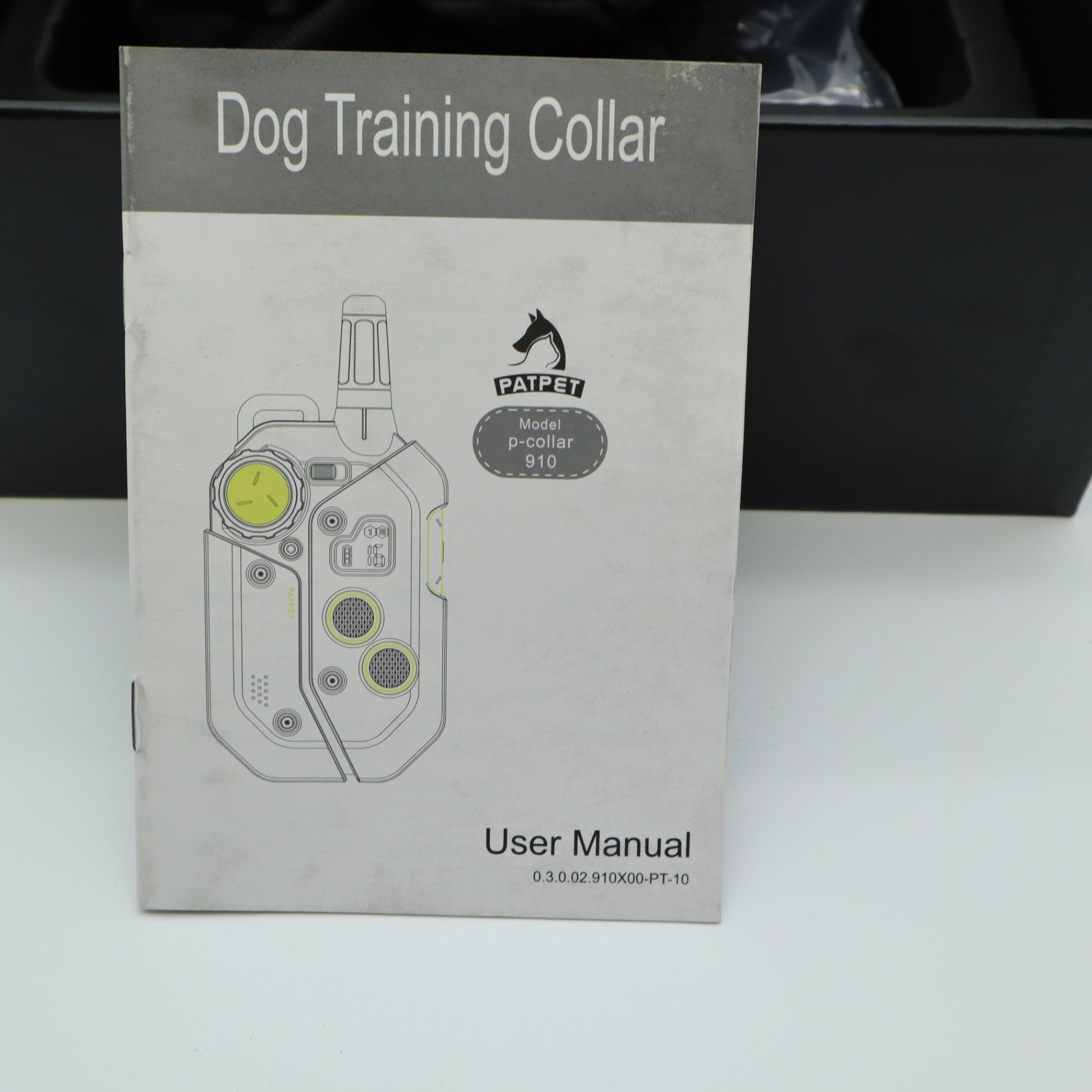 PatPet P-Collar 910 Remote Dog Training Collar Vibration 2CH 3/4 Mile Black