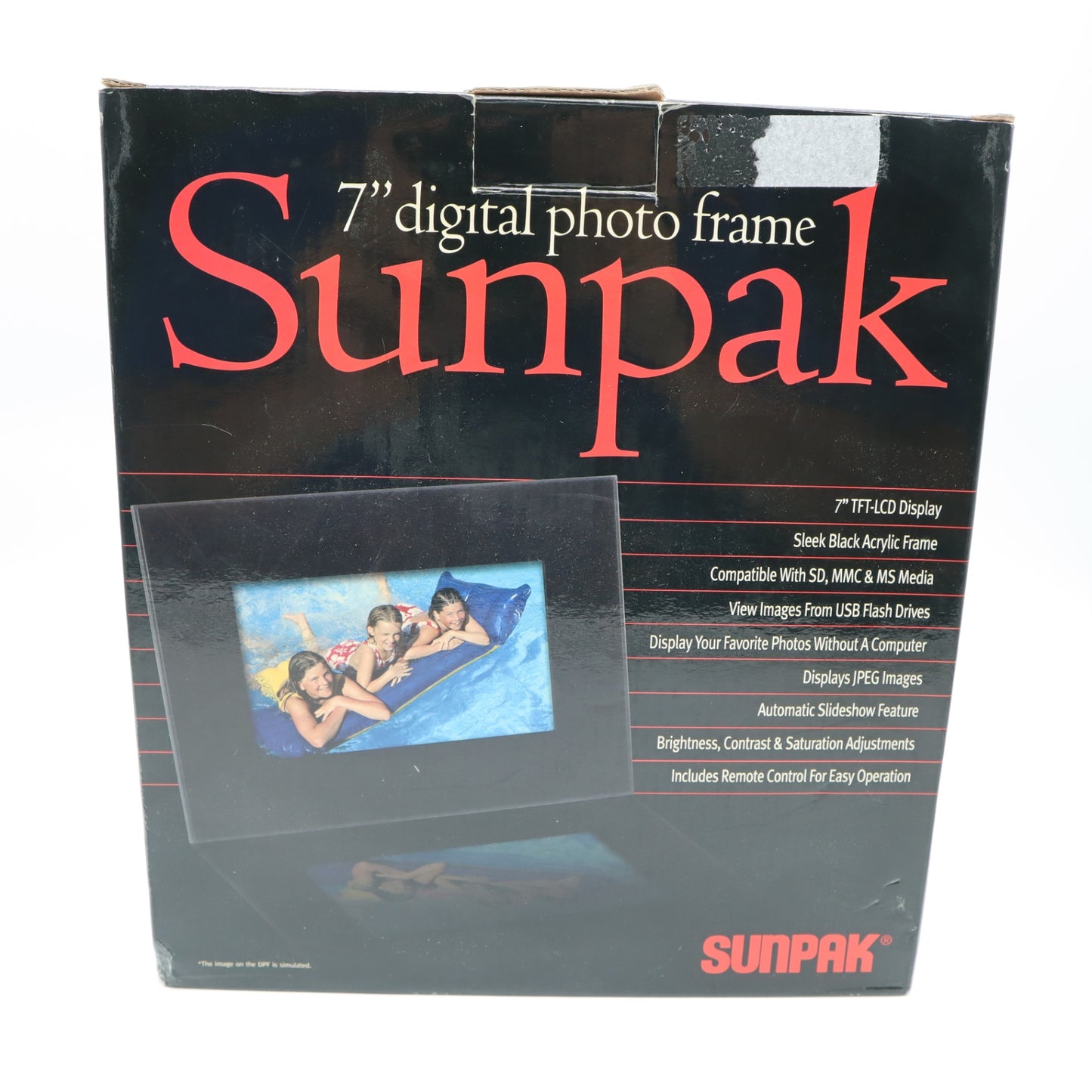 Sunpack 7" Digital phot frame- NIB Tested
