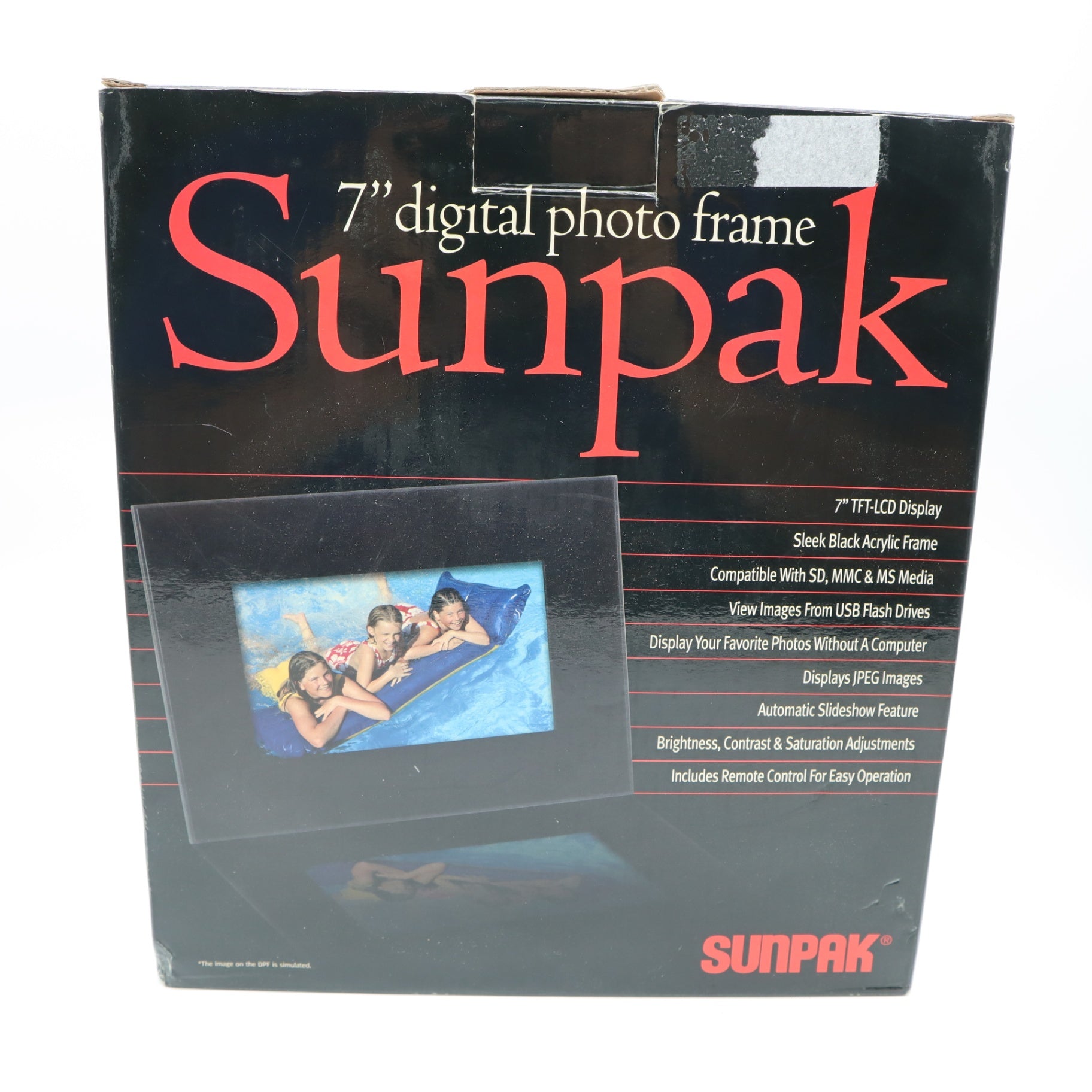 Sunpack 7" Digital phot frame- NIB Tested