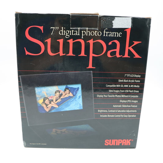 Sunpack 7" Digital phot frame- NIB Tested