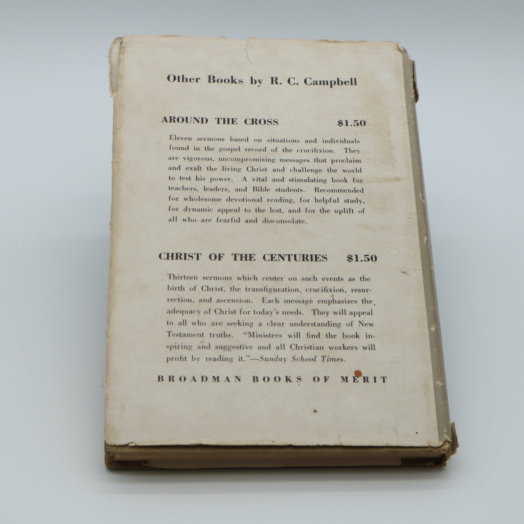 Answered by The Master by R.C. Campbell HBDJ 1951
