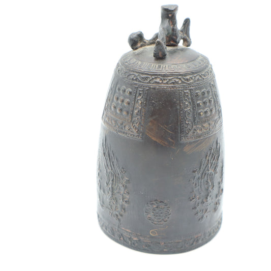 Zen Bell Temple Antique Asian Chinese Tibetan Brass Buddhist