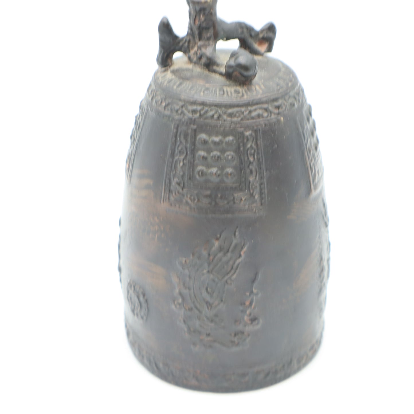 Zen Bell Temple Antique Asian Chinese Tibetan Brass Buddhist